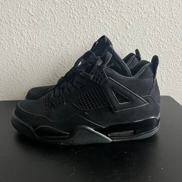 Nike Air Jordan 4 IV Retro Black Cat 2020 Sneakers Shoes Size 8 Style CU1110-010 - Picture 6 of 14